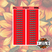 Load image into Gallery viewer, Subscription Monthly Header Stickers