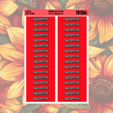 Load image into Gallery viewer, Subscription Monthly Header Stickers