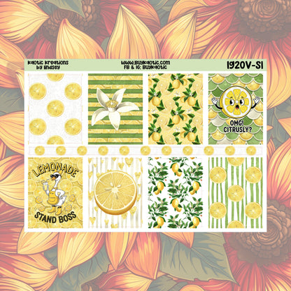 Lemonade Vertical Weekly Sticker Kit