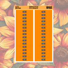 Load image into Gallery viewer, Cable Monthly Header Stickers