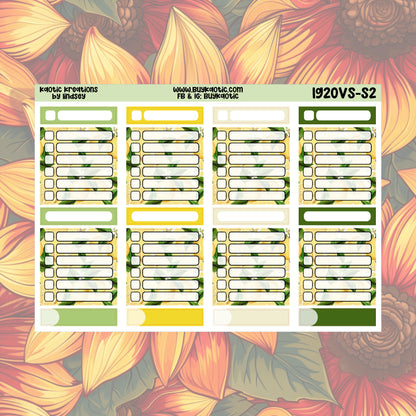 Lemonade Vertical Small Weekly Sticker Kit