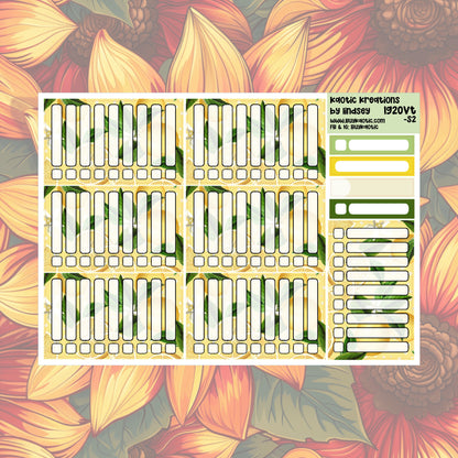 Lemonade Vertical Tall Weekly Sticker Kit