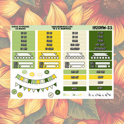 Lemonade Hobo Weeks Weekly Sticker Kit