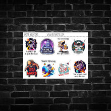 Load image into Gallery viewer, Astronaut/Space Sticker Sheet