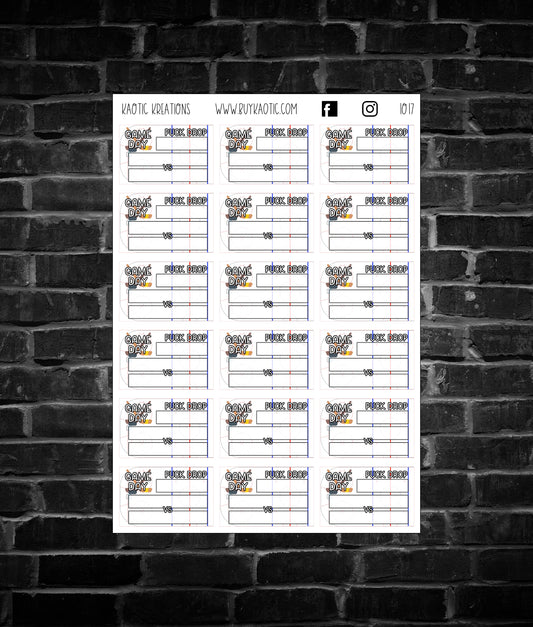 Half Box Hockey Game Trackers