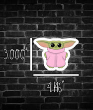 Load image into Gallery viewer, Baby Yoda Die Cut Sticker
