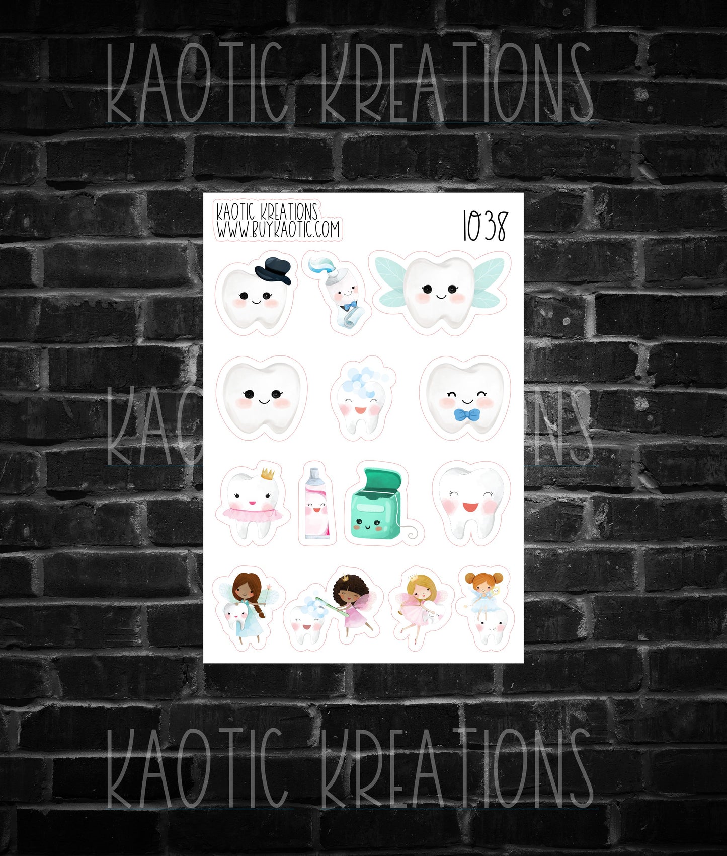 Cute Teeth Stickers