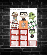 Load image into Gallery viewer, Horror PP Weeks Weekly Sticker Kit