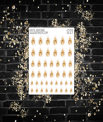 Fly Gold Glitter Drop Icon