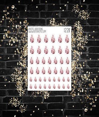 Fly Pink Glitter Drop Icon
