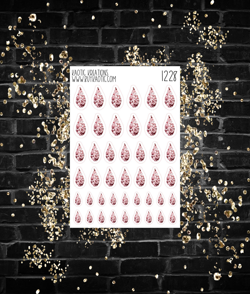 Fly Pink Glitter Drop Icon