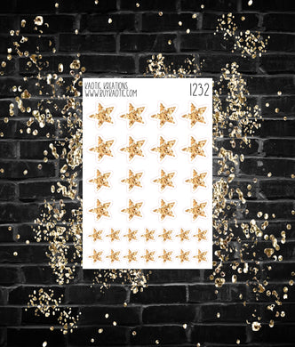 Fly Gold Glitter Star Icon