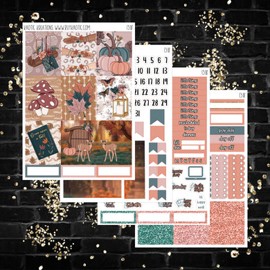 Fall Story HP Micro Weekly Sticker Kit